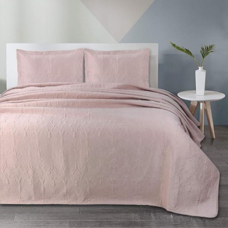 A set with a veil "Arabeska", size 240x260 cm, 50x70 cm - 2 pcs, color caramel