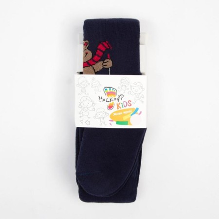 Pantyhose baby terry, dark blue color, height 104-110 cm-2