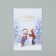 Watercolor cardboard “Happy New Year!”, Snowman, embossing, 10 x 15 cm, New Year