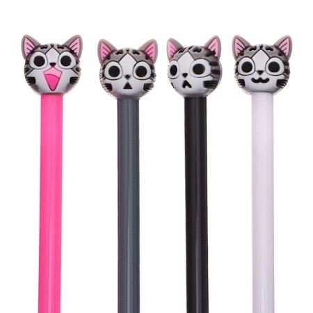 Gel-ghost pen, blue rod, kitten mix-4