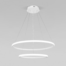 Suspendor of the suspended Eurosvet collars 90264/2, LED, 92 W, 3300/4200/6500K, 7000LM, 600x600 mm, remote control, color white