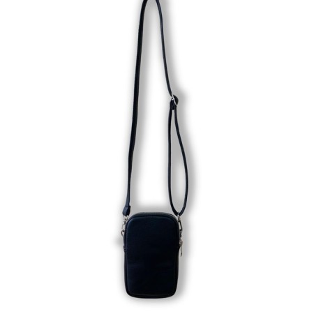 Cross-Bodi bag, lightning department, external pocket, black color-1