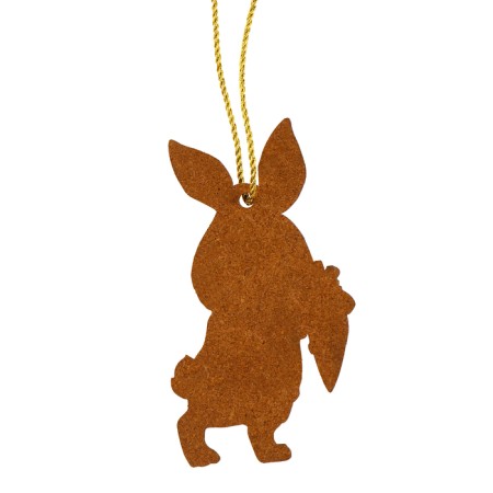 New Year's wooden pendant "New Year! Bunny "-7