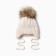 Children's cap with insulation, rr 42-44, milk color