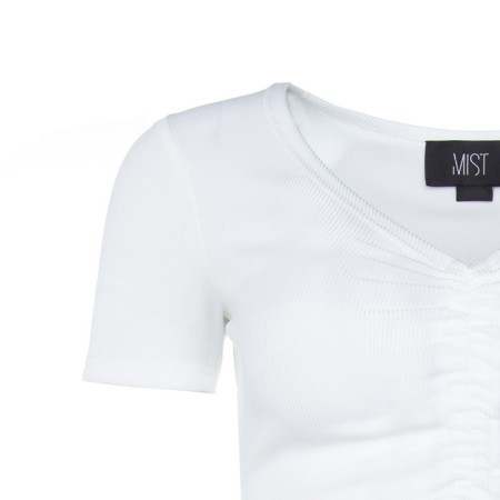 Women's T-shirt on the Mist Mist size 48-50, white color-5