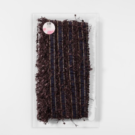 Decorative braid “Twydal”, one -sided, 35 mm, 5 ± 0.5 m, brown color-2