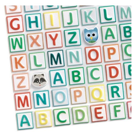 A set of volumetric stickers Djeco "Latin letters"-1