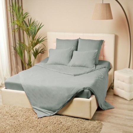 Blueberry on the elastic band "Coupe-kupa", 180x200x20 cm, gray, knitwear-1