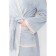 Terry dressing gown with lace "Ethel" female, size 40-42 Light gray