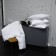 The pillow is low, size 50x70 cm, color mix