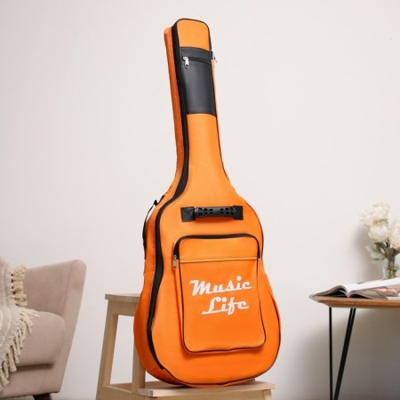 Music Life, premium, orange, 106x43x12cm guitar