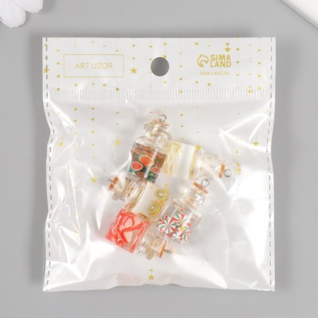 Suspension for creativity glass, plastic "Fruits in the flask" MIX 2.8x1.5 cm-4