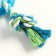 Chewing toy with a rope "piece of the sun", 8 cm, blue