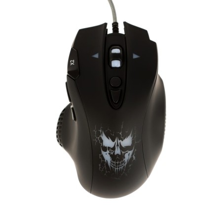 The mouse Qumo devastator m12, game, wired, 8 buttons, backlight, 3200 dpi, USB, black-5