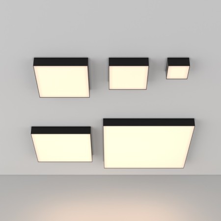 Technical C032CL-36W3K-SQ-B, LED, LED, 36W, 30x30x6 cm, 2050lm, 2050lm, black color-3