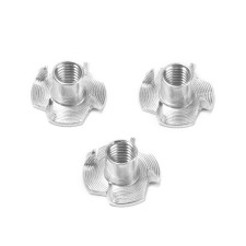 Гайка ТУНДРА krep, мебельная, забивная, DIN1624, оцинкованная, М8, 6 шт