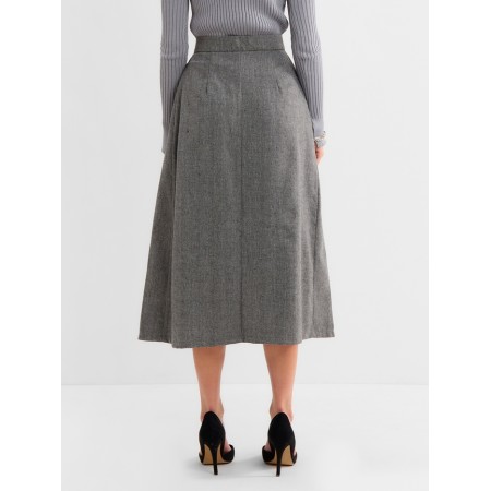 Women's skirt Maxi Minaku: Modern Classic color dark gray, river 46-3