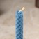 Candle from wax "Calm and achievement of goals", 13x1.7 cm, 1 hour, blue