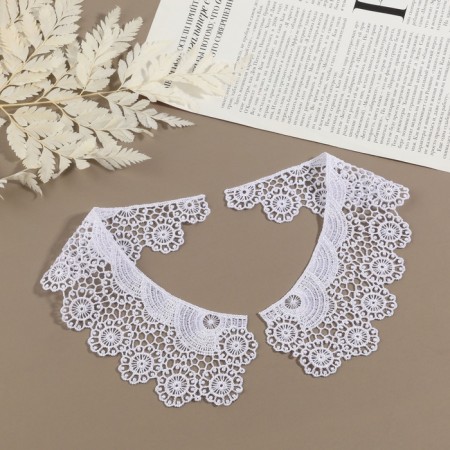 Collar sewing, guipyur, 22 × 6.5 cm, white color-1