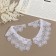 Collar sewing, guipyur, 22 × 6.5 cm, white color