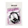 Headphones Krutoff HF-T83, vacuum, microphone, 106 dB, 16 Ohm, 1 m, black