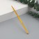 Knitting hook, bilateral, d = 3/4 mm, 13 cm, gold color