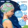 Swiming hat for children's Onlitop, silicone, girth 46-52 cm