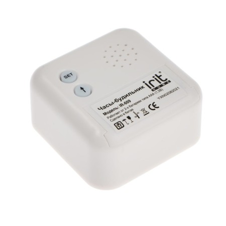 IRIT IR-609 Bureau watch, thermometer, calendar, timer, backlight, 2haa, white-7