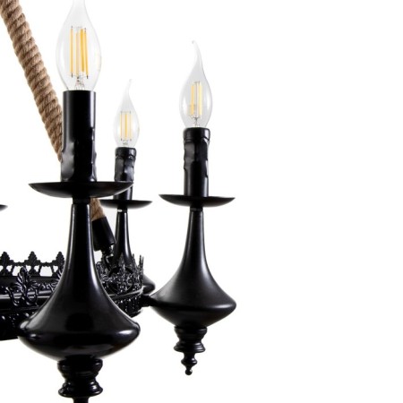 Chandelier "Castle" 8he14 40w Black 83x83x70-110cm Bayerlux-8