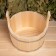 Gang made of linden, 9 l, round, stainless hoop
