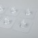 Self -adhesive wall -mounted transparent, 5.6 × 5.6 cm, 10 pcs