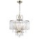 Suspended chandelier Citilux "Inga" CL335163, 48x48x120 cm, 6x60W, E14, brown color
