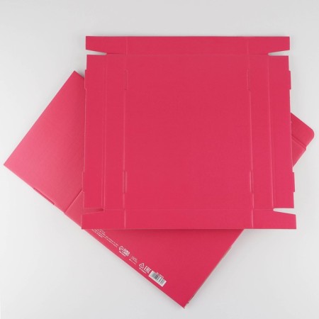 Gift folding box, packaging, Fuchsia, 31.2 x 25.6 x 16.1 cm-5