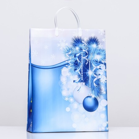 Package "Frosty Mood", soft plastic, 42x32 cm 120 μm