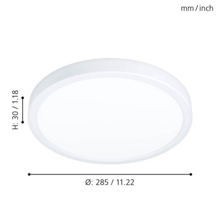 Fueva LED LED 20.5W 2300LM, 3000K, IP44-2