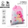 A bag for shoes "Rainbow unicorns" non -discharge canvas, size 30 x 40 cm