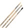 Set of brushes mix 3 pieces, calligrata No. 5 (Round: Squirrel No. 3, Goat No. 4; Flat bristles No. 6), wooden handle