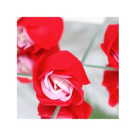 Soap roses, three -color, set of 6 pcs.-7