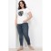 Denim women's pants, size 48