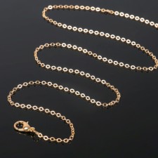 A chain with a carbine l = 45 cm (set of 5 pcs.) Small weaving, color gold