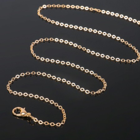 A chain with a carbine l = 45 cm (set of 5 pcs.) Small weaving, color gold