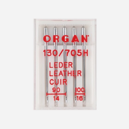Needles for household sewing machines, for skin, No. 90/100, 5 pcs-3