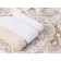 Knitted lace, 25 mm × 15 ± 1 m, beige color