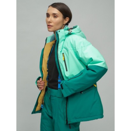 Ski suit, size 44, turquoise color-9
