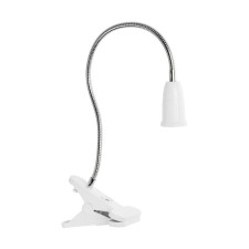 A cartridge on a flexible leg under the lamp E27, 40 cm, with an off., White, 220V