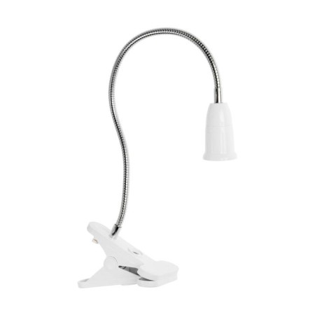 A cartridge on a flexible leg under the lamp E27, 40 cm, with an off., White, 220V