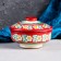 Sugar of Rishtan ceramics "Flowers", 250 ml, red