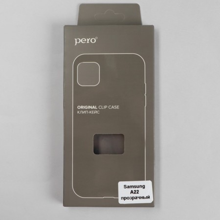 PERO cover for Samsung A22, silicone, transparent-3