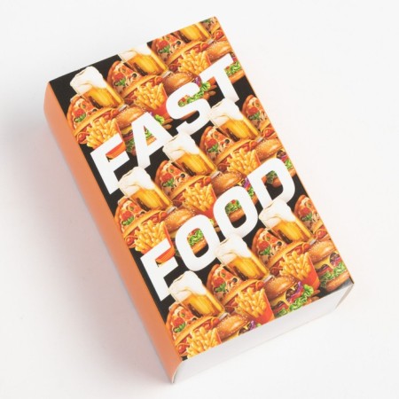 A set of men's socks "Fast Food" 2 pairs, size 41-44 (27-29 cm)-2