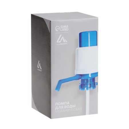 Water pump Luazon, mechanical, large, under a bottle of 11 to 19 l, blue-5